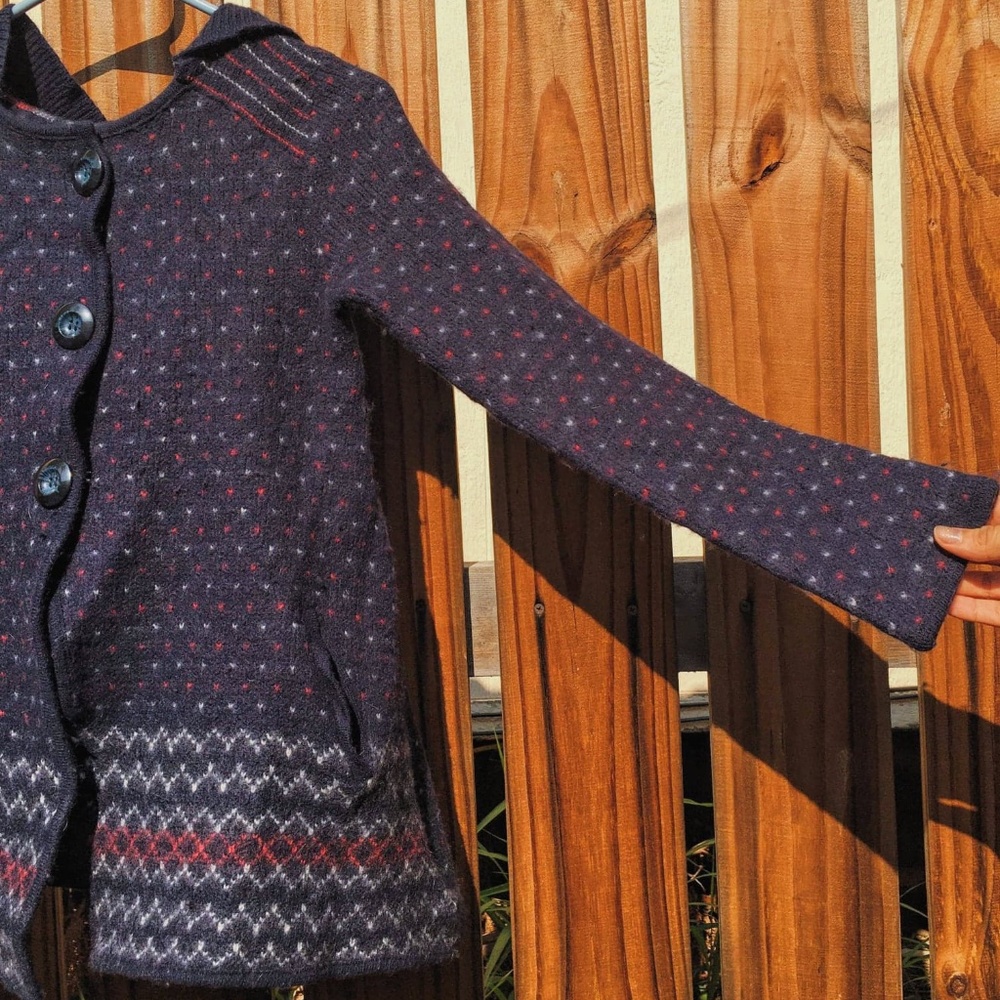 Free People Wool Button Down Jacket Size M